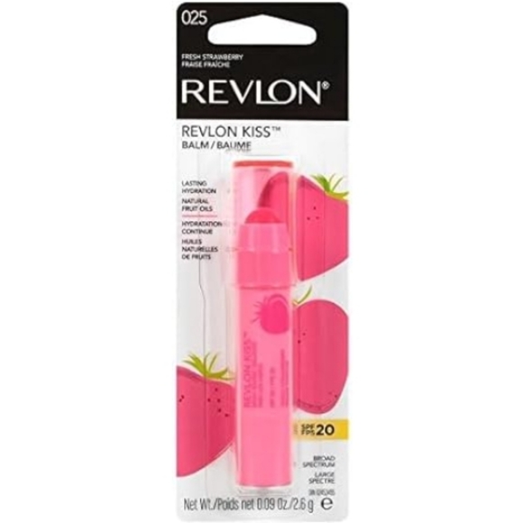 Revlon Lip Balm Kiss Tinted Lip Balm Lasting Hydration (Strawberry) New - Picture 3 of 3